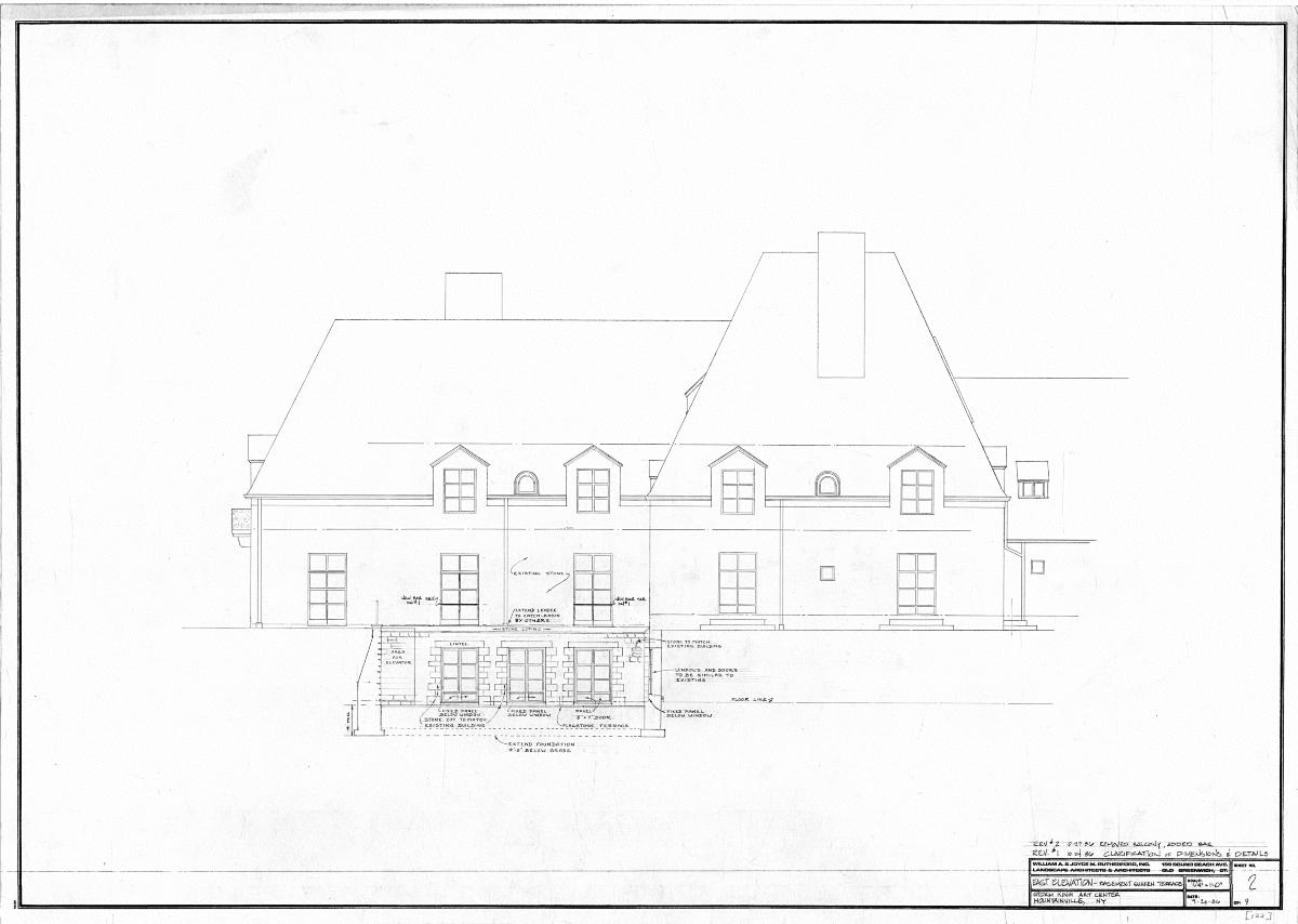 East Elevation - Basement Sunken Terrace
