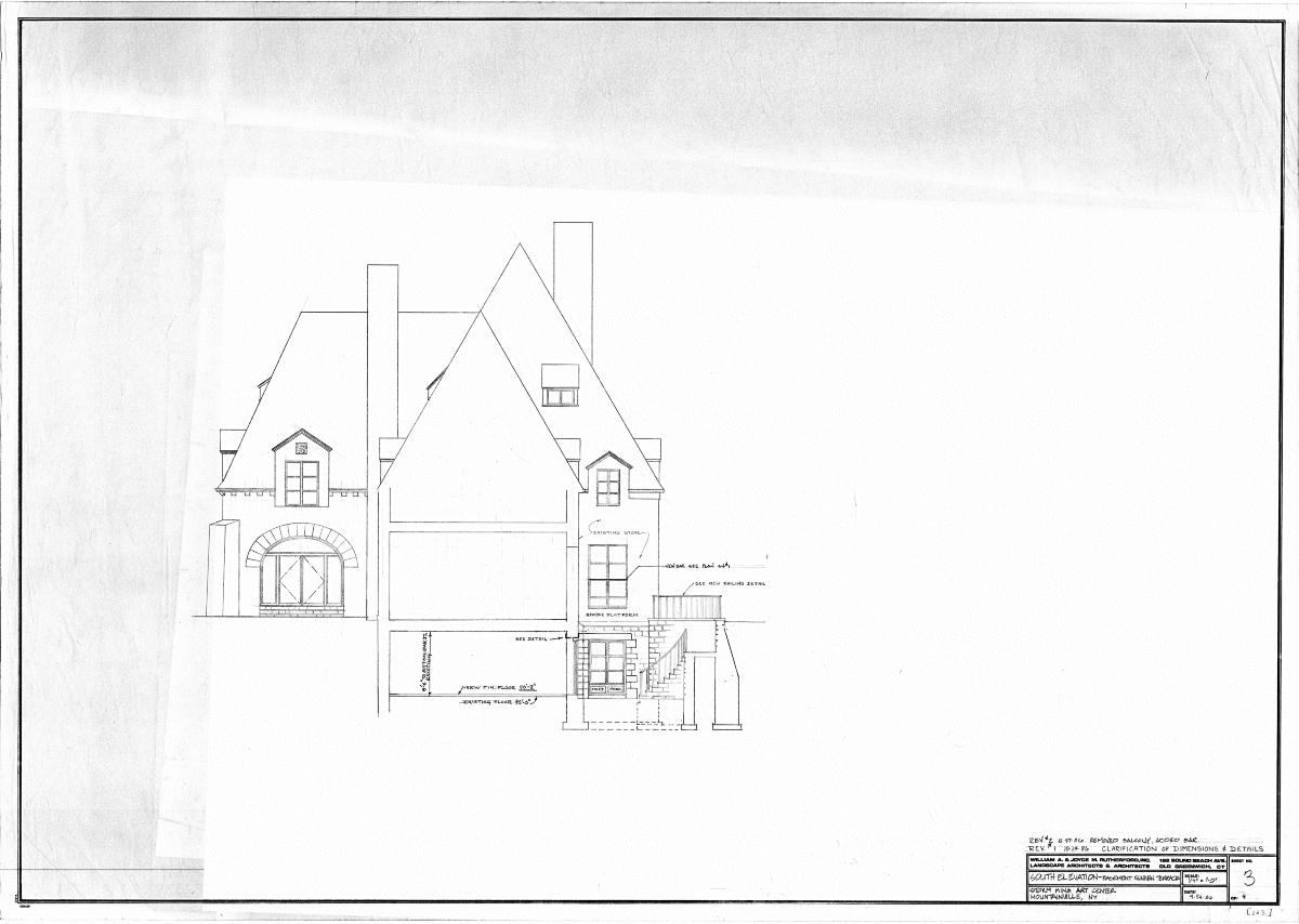 South Elevation - Basement Sunken Terrace