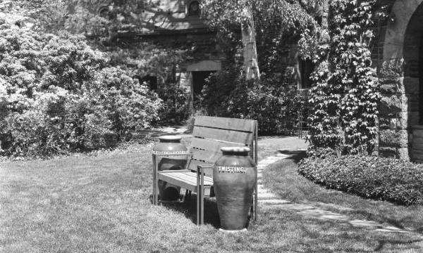 Siah Armajani, <i>Bench With Jars</i>, 1993 (installation view, 1993)