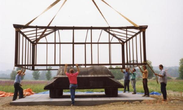 Magdalena Abakanowicz, <em>Sarcophagi in Glass Houses</em>, 1989 (installation view, 1994)