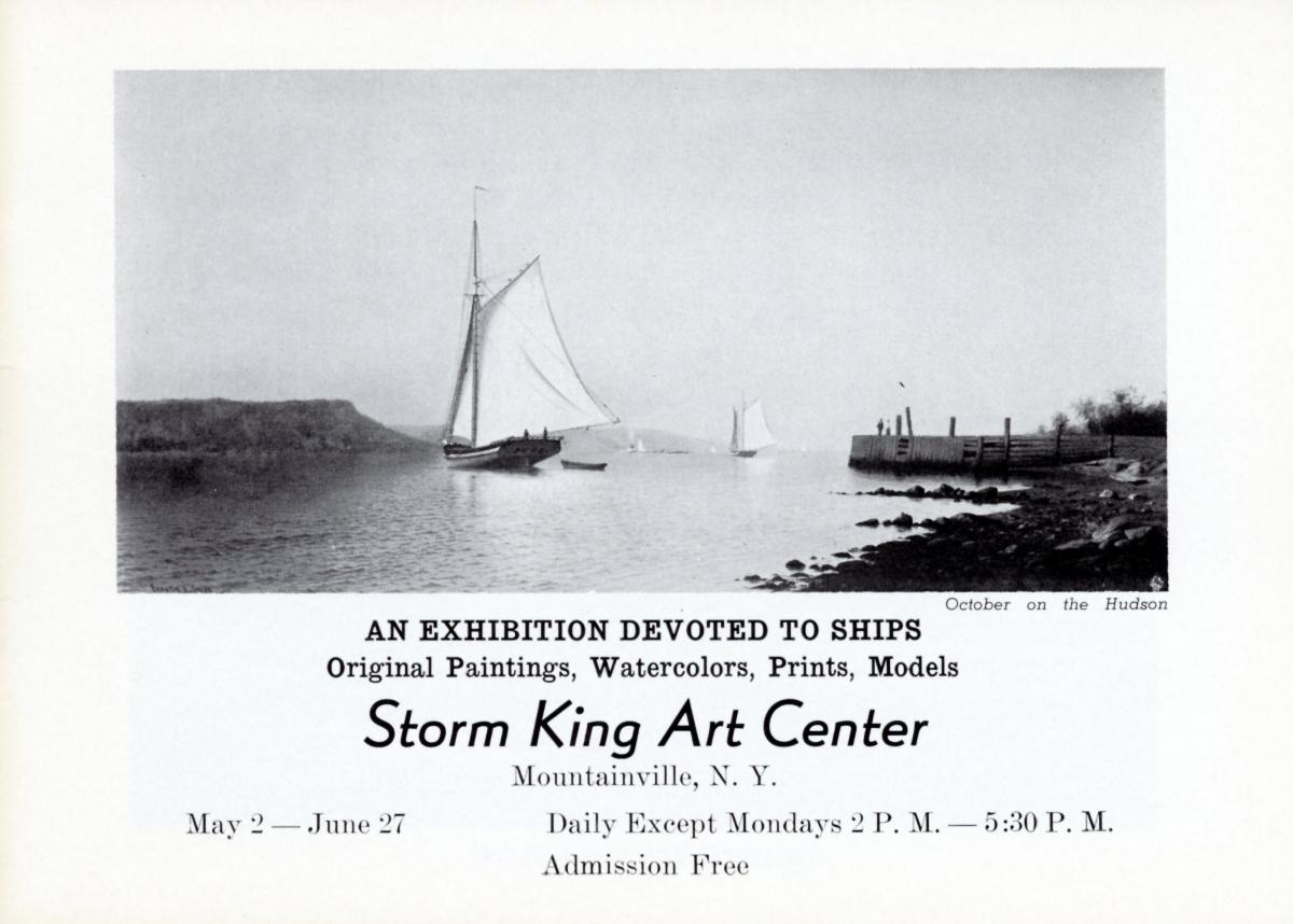 An Exhibition devoted to Ships: Original Paintings, Watercolors, Prints, Models, May 2 – June 27 1965, brochure cover