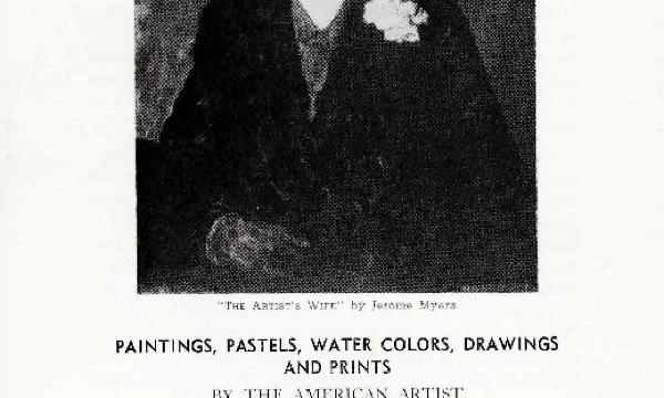 Paintings, Pastels, Watercolors, Drawings and Prints by the American Artist Jerome Myers (1867-1940), May 5-June 27, 1963, exhibition brochure