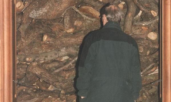 Andy Goldsworthy, <em>Two Oak Stacks</em>, 2000 (installation view, 2000)
