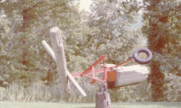 Mark di Suvero, unknown sculpture at Storm King Art Center, 1977 