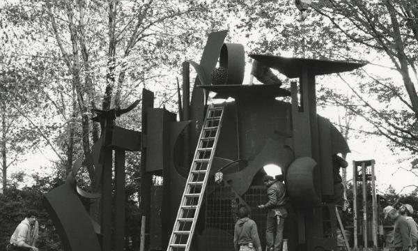  Louise Nevelson, <em>City on the High Mountain</em>, 1983 (installation view, 1984)