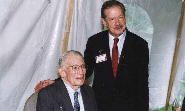  Leslie Jacobson and H. Peter Stern at the luncheon honoring Jacobson, 2003. 