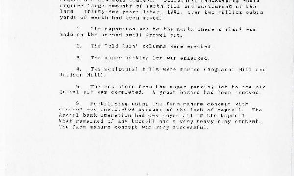 William A. Rutherford, <em>Landscape Notes, </em>excerpts, Storm King Art Center, 1991