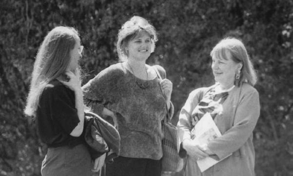 Mia Westerlund Roosen at Storm King event, 1994