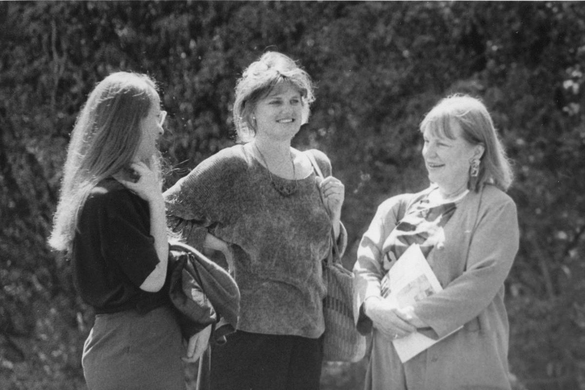 Mia Westerlund Roosen at Storm King event, 1994