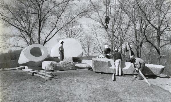 Isamu Noguchi, <em>Momo Taro</em>, 1977–78 (installation view, 1978)