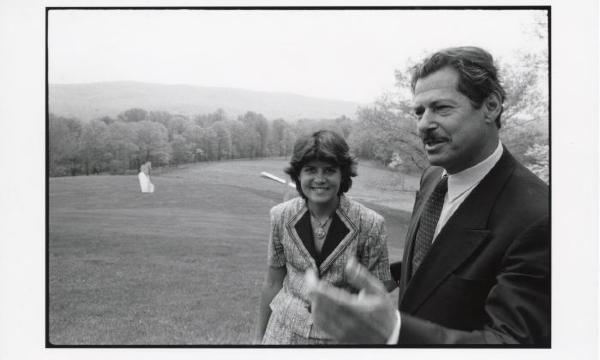 Bea Stern with H. Peter Stern at Storm King Art Center
