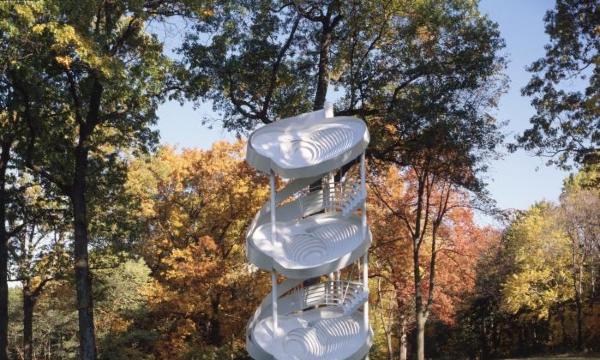 Alice Aycock,<i> Three-Fold Manifestation II</i>, 1987 (refabricated 2006) (installation view)