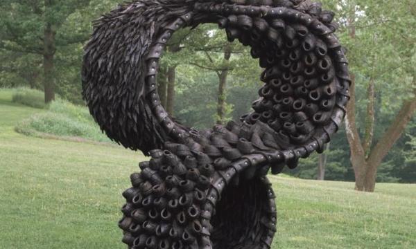 Chakaia Booker, <em>Two Sides to Day Light</em>, 2003 (installation view, 2004)