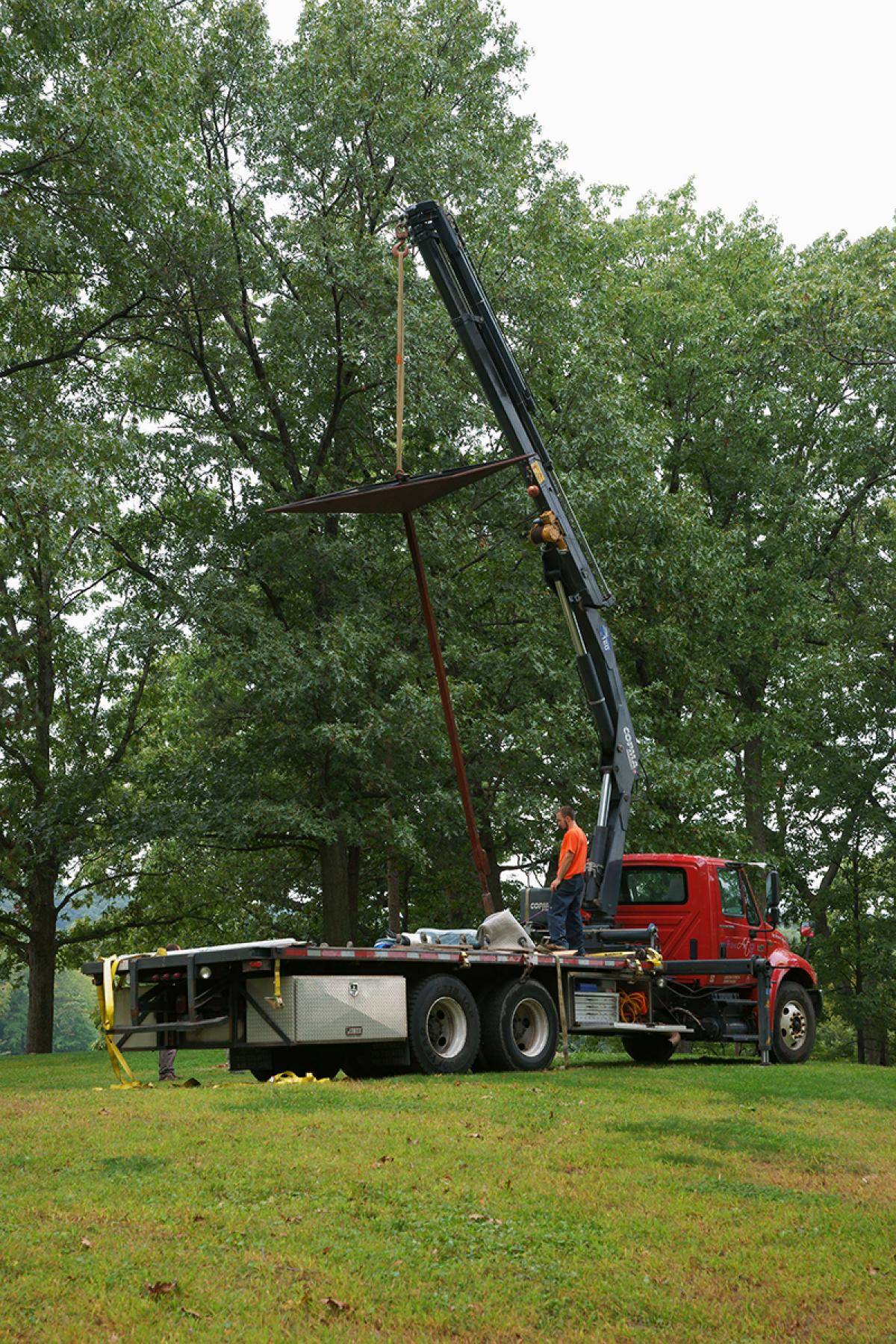 C. Oldenburg and C. van Bruggen, <em>Wayside Drainpipe, </em>1979 (installation view, 2009)
