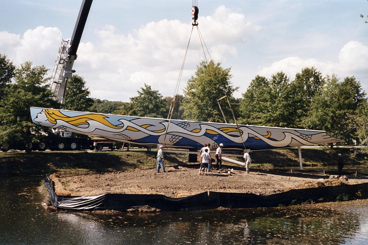 Roy Lichtenstein, <i>Mermaid, </i>1994 (installation view, 2001)