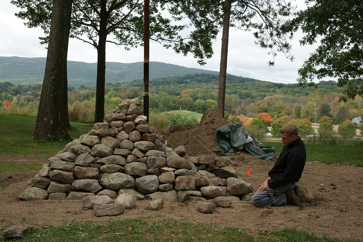 C. Oldenburg and C. van Bruggen, <em>Wayside Drainpipe</em>, 1979 (installation view, 2009)