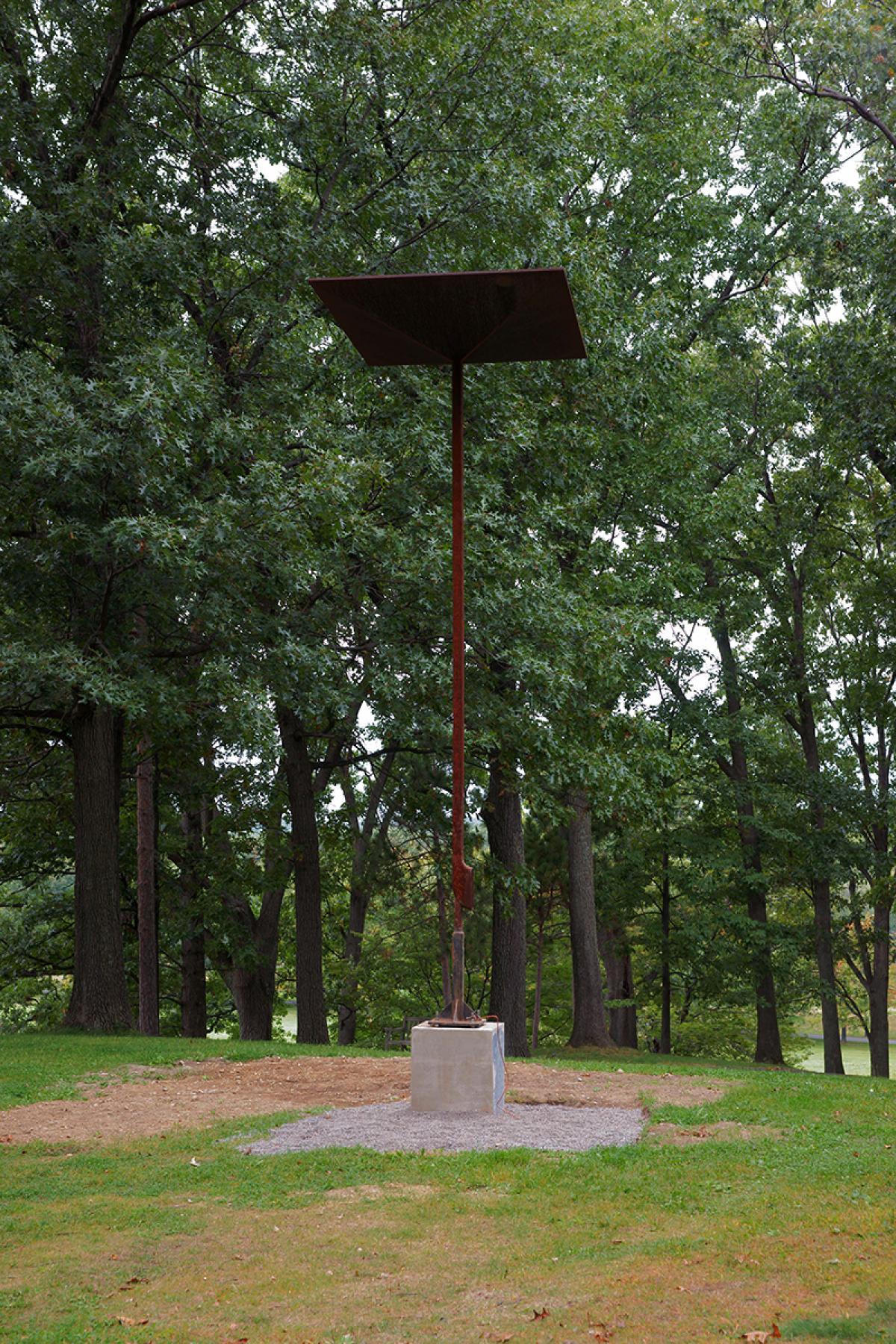 C. Oldenburg and C. van Bruggen, <em>Wayside Drainpipe</em>, 1978 (installation view, 2009)