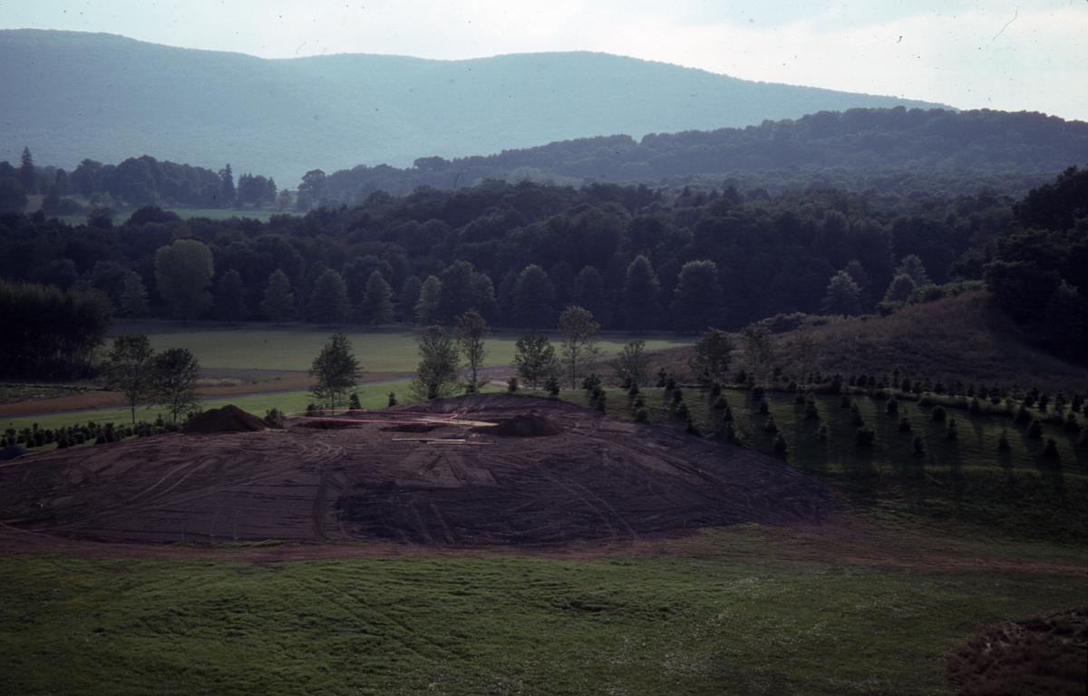 Siah Armajani<i>,<i> Gazebo for Two Anarchists: Gabriella Antolini and Alberto Antolini</i>, </i>1992 (site preparation, 1992)