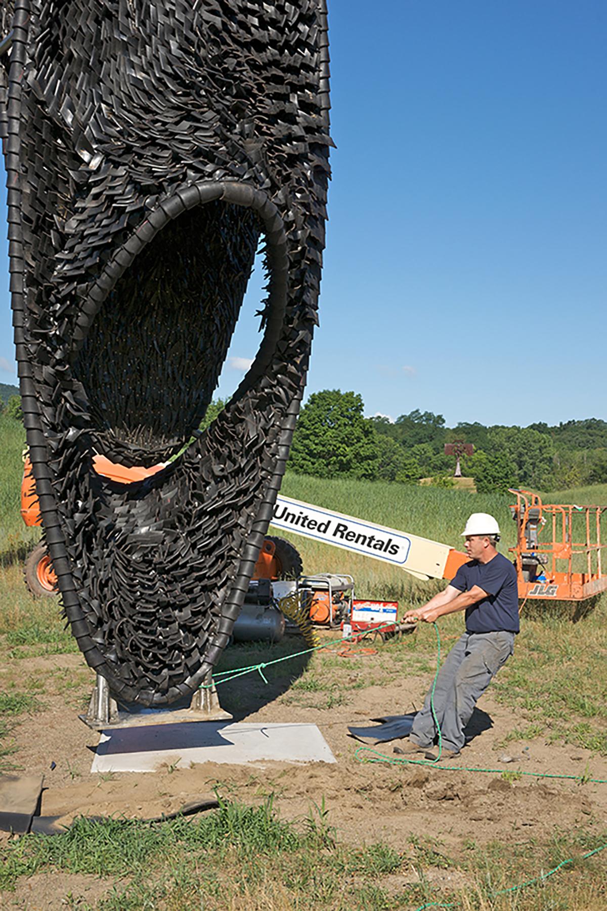 Chakaia Booker, <em>Foci</em>, 2010 (installation view, 2010)