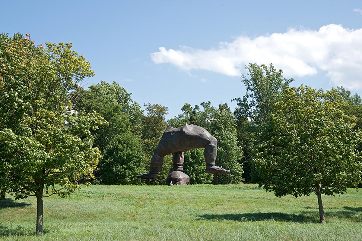 Zhang Huan, <em>Three Legged Buddha, </em>2007 (installation view, 2010)