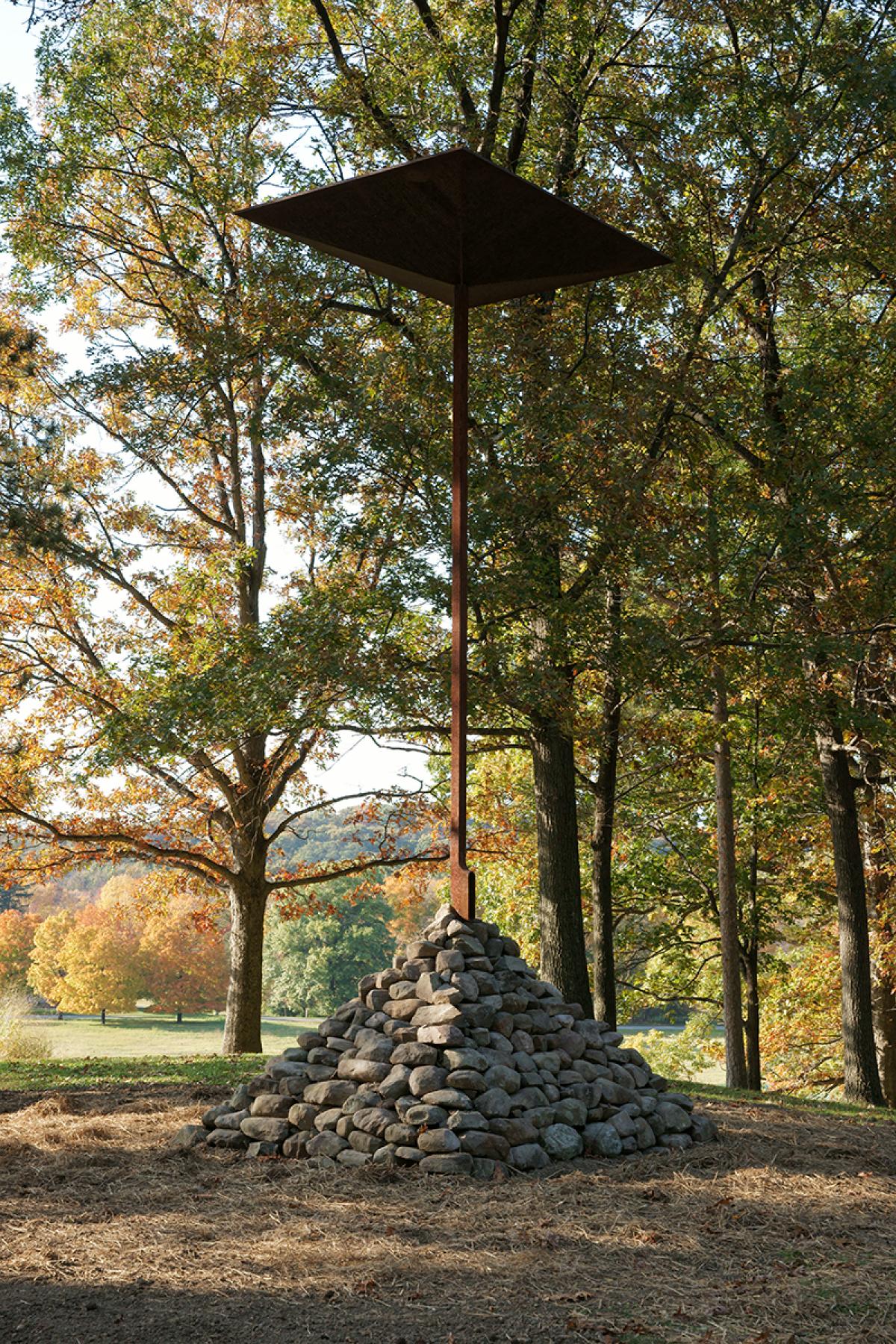 C. Oldenburg and C. van Bruggen, <em>Wayside Drainpipe</em>, 1979 (installation view, 2009)