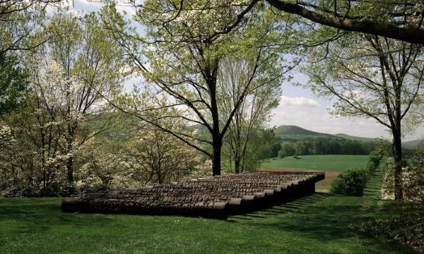 Ursula von Rydingsvard, Land Rollers, 1992 (installation view, 2001)