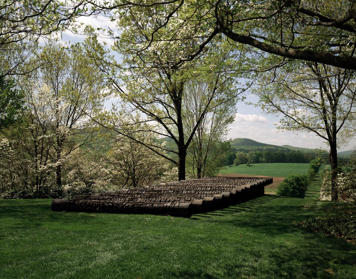 Ursula von Rydingsvard, Land Rollers, 1992 (installation view, 2001)