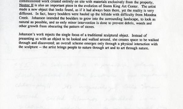 Patricia Johanson, <i>Nostoc II</i>, 1975 (description)