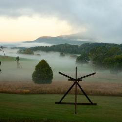 Mark di Suvero, <em>Pyramidian</em>, 1987-1998&nbsp;<br />
Mark di Suvero,&nbsp;<em>Jeanne</em>, 2014-15<br />
Mark di Suvero,&nbsp;<em>Mon</em>&nbsp;<em>P&egrave;re, Mon P&egrave;re, </em>1973-75<br />
Mark di Suvero,&nbsp;<em>Mother Peace,</em> 1969-70<br />
(installation view, 2016)