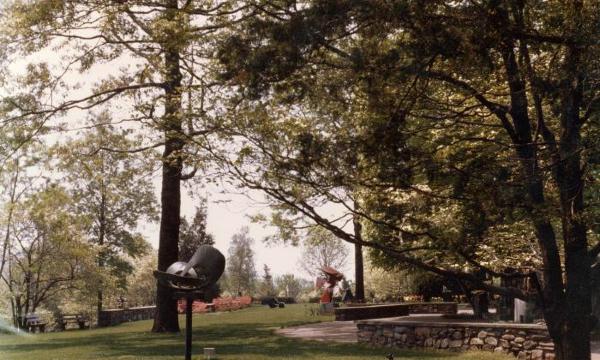 Storm King Art Center, 1970<br />
Barbara Hepworth,&nbsp;<em>Forms in Movement (Pavan),&nbsp;</em>1956 (cast, 1967)<br />
(installation view, 1970)
