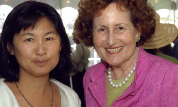 Maya Lin, Cynthia Polsky, exhibition luncheon, 2009 