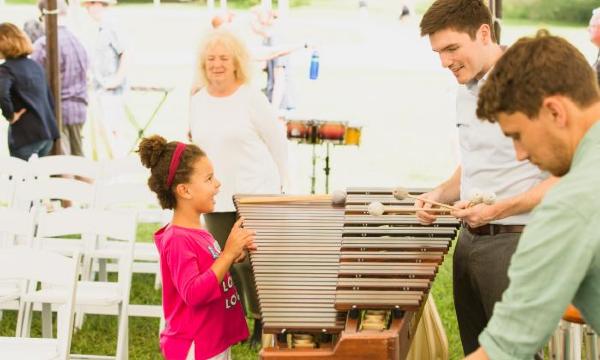 Sandbox Percussion performance, <em>Day of the Bird</em>, Storm King Art Center, 2018