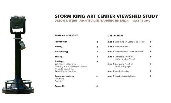 <em>Storm King Art Center Viewshed Study, Dillon &amp; Stern, Architecture, Planning, Research</em>, May 15, 2009