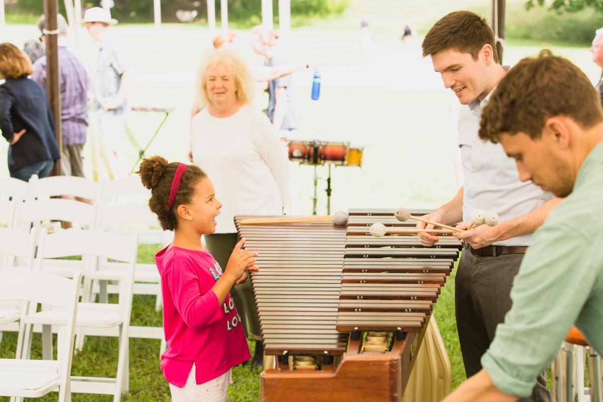 Sandbox Percussion performance, <em>Day of the Bird</em>, Storm King Art Center, 2018