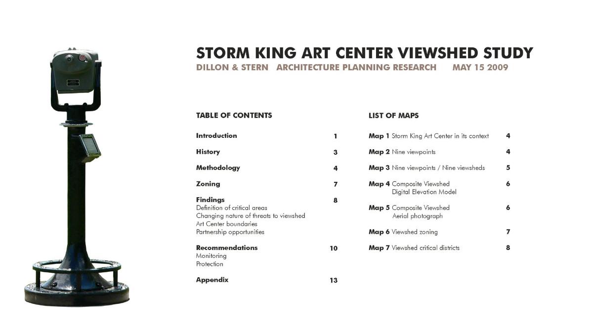 <em>Storm King Art Center Viewshed Study, Dillon &amp; Stern, Architecture, Planning, Research</em>, May 15, 2009