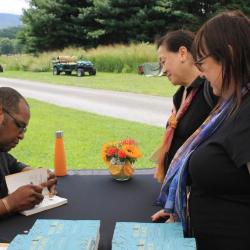 Dr. J. Drew Lanham, <em>Orion</em> reading, <em>Day of the Bird</em>, Storm King Art Center, 2018