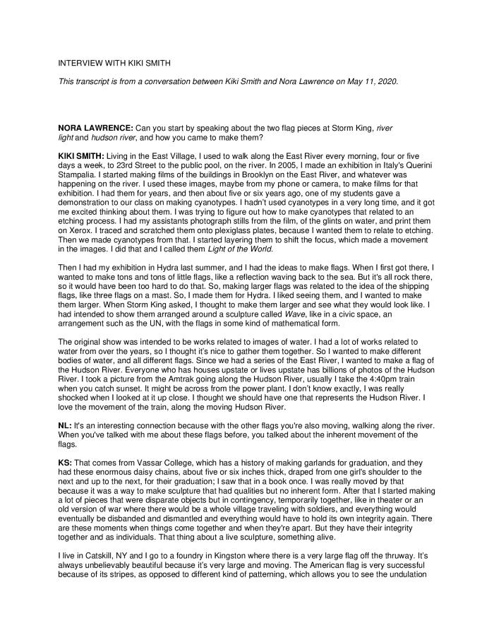 Kiki Smith Interview
