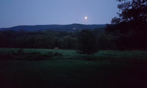 Studio at dusk, Shandaken: Storm King, 2018