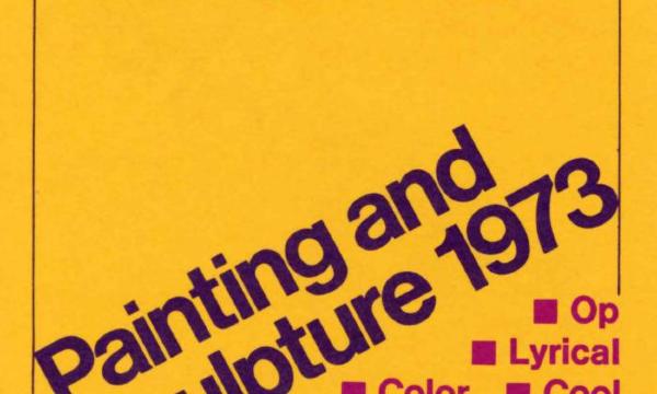 <em>The Emerging Real</em>, Part II: Abstraction Continues, exhibition schedule card, Storm King Art Center, 1973