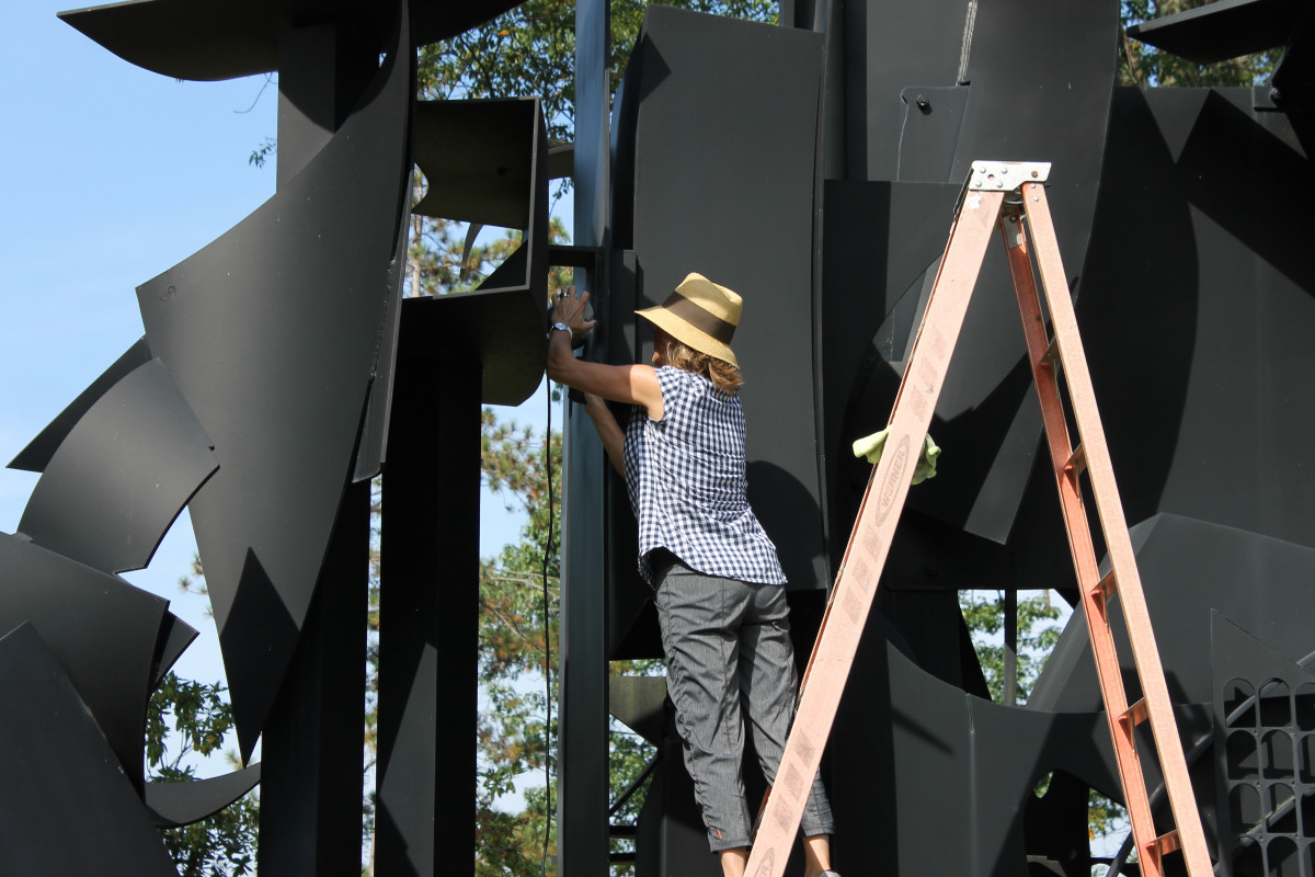 Louise Nevelson,&nbsp;<i>City on the High Mountain</i>, 1983 (conservation view, 2017)