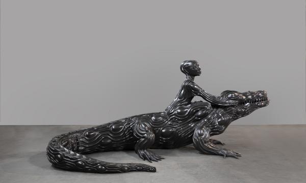 <span style="font-size:8.0pt"><span style="font-family:&quot;Arial&quot;,sans-serif">Wangechi Mutu, <i>Crocodylus</i> (2020)</span></span>