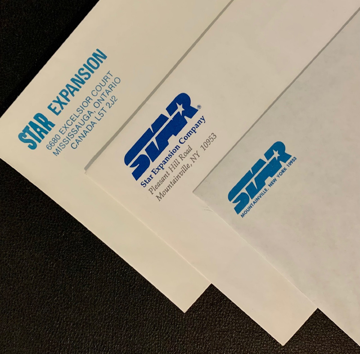 STAR Expansion Company envelopes