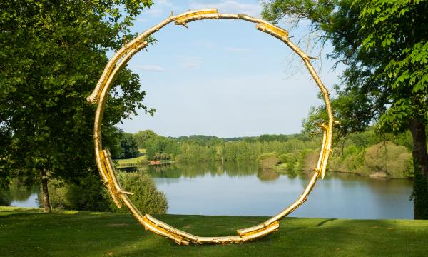 Ugo Rondinone, installation view of the sun, Domaine des Etangs, Massignac, 2018. Courtesy of the artist and Gladstone Gallery. Photo by Arthur Pequin