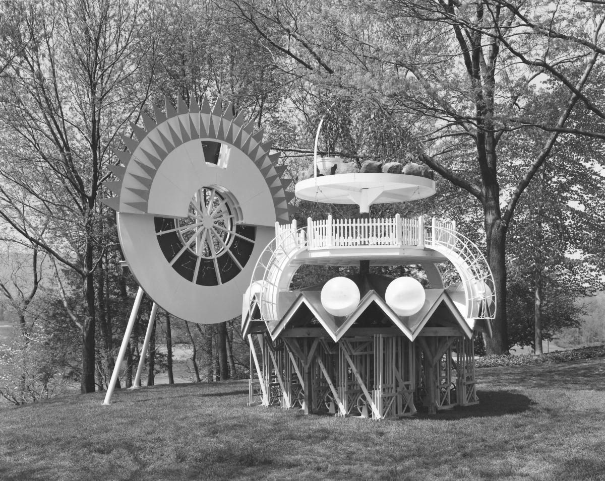 Alice Aycock, <i>Fantasy Sculpture I</i> (installation view, 1990)