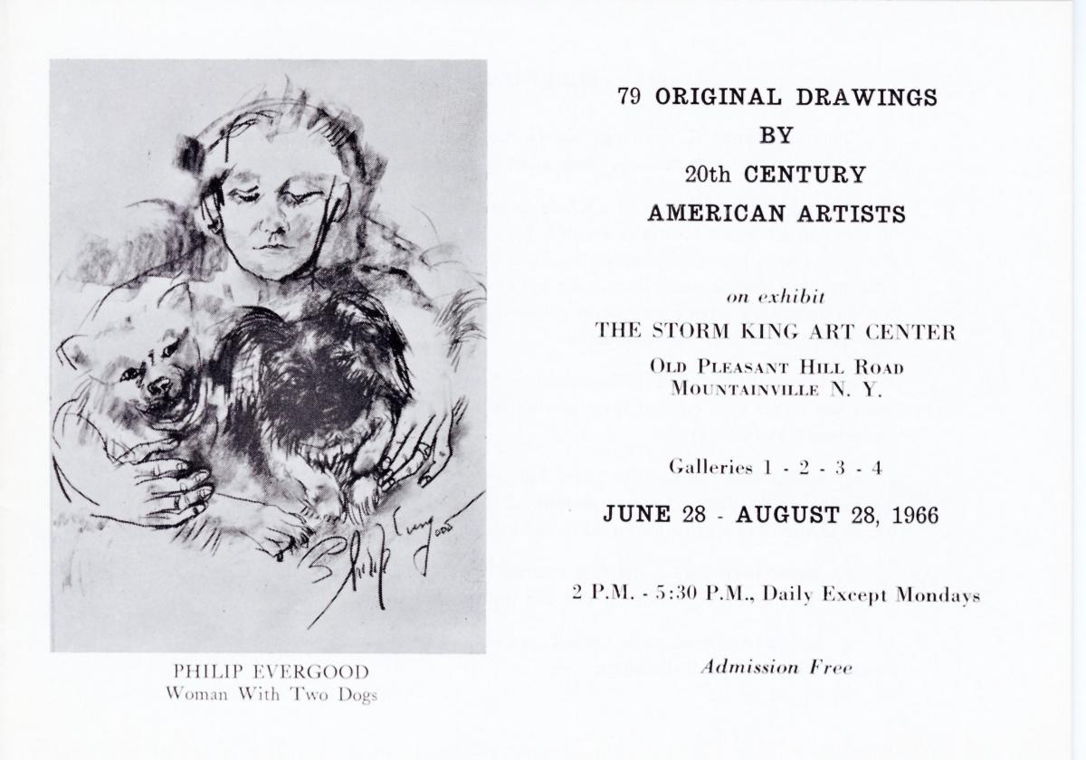 79 Original Drawings by 20th Century American Artists, June 28-August 28, 1966, brochure cover