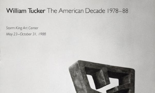 William Tucker: The American Decade 1978-88, May 23 - October 31, 1988, exhibition catalogue, cover