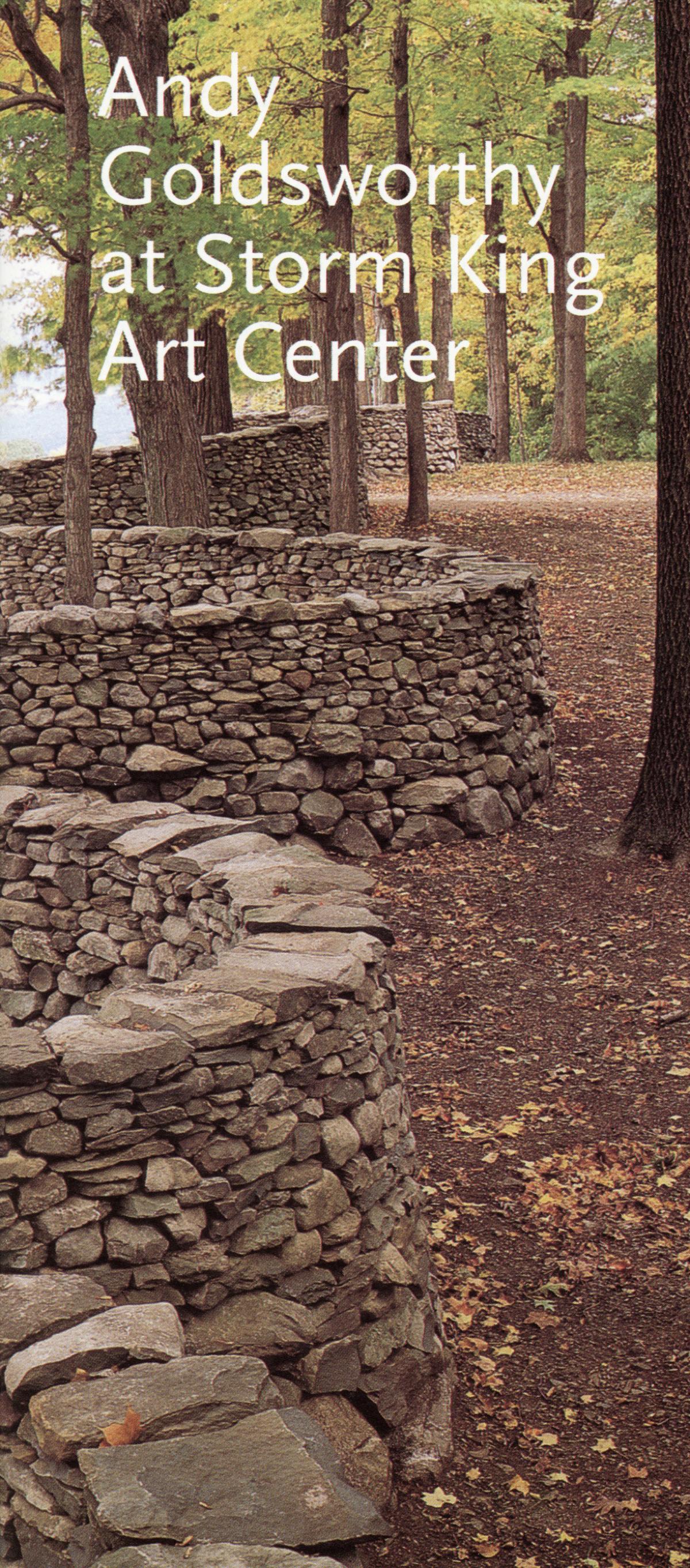 Andy Goldsworthy at Storm King Art Center, May 22- November 15, 2000, brochure cover
