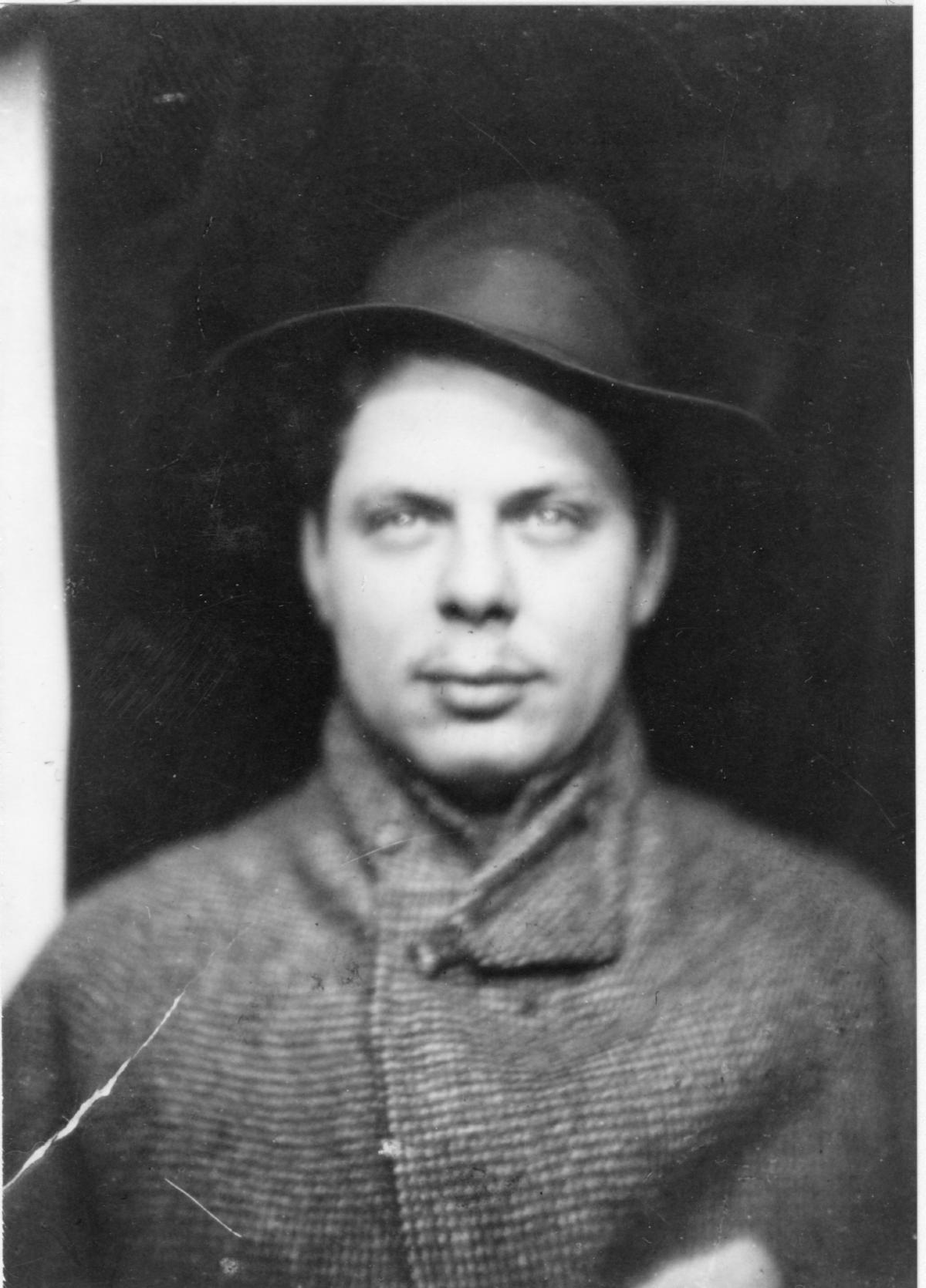 <em>David Smith taken at Photo-mat in theater-area, NYC</em>, 1933