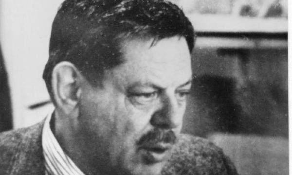 <em>David Smith with Bennington students at lecture</em>, 1960