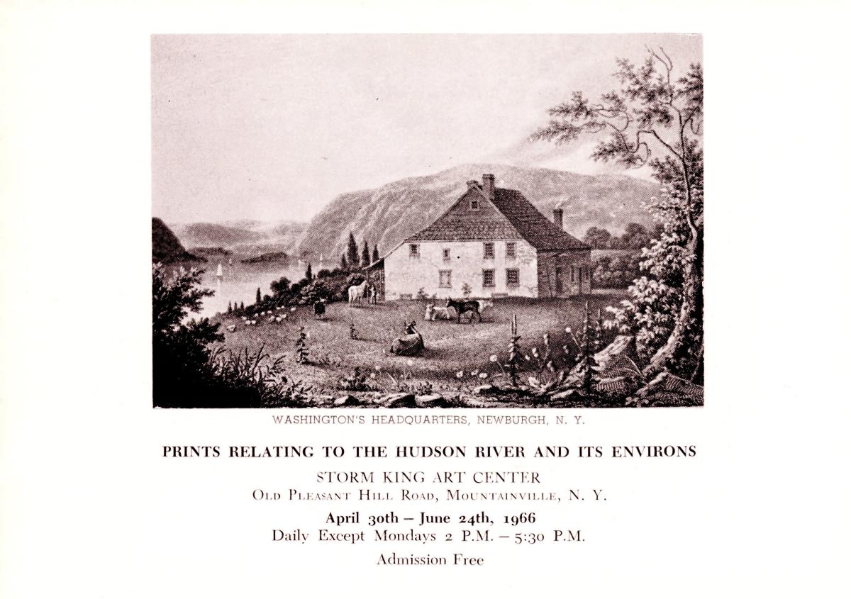 Prints Relating to the Hudson River and Its Environs, April 30-June 24, 1966, brochure cover
